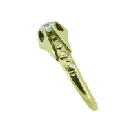 14k Yellow Gold Victorian .15ct Genuine Natural Diamond Ring (#J4771)