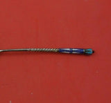 Russian Sterling Silver Sugar Spoon Vermeil Enameled 5 1/2" Serving Heirloom