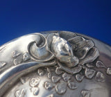 Floral by Unger Sterling Silver Powder Jar with Cut Crystal 3 1/4" Tall (#5154)