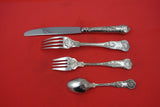 Queens by Wallace Sterling Silver Dinner Size Place Setting 4-pc