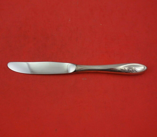 Sculptured Rose by Towle Sterling Silver Butter Spreader Hollow Handle 6 5/8"