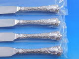 Chrysanthemum by Durgin Sterling Silver Steak Knife Set 4pc HHWS Custom 8 3/8"