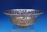 Whiting Sterling Silver Nut Serving Bowl with pierced Maple Leaves #1104 (#8346)