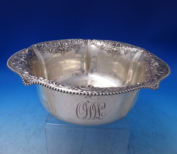 Intaglio by Reed and Barton Sterling Silver Fruit Bowl Floral Beaded 291 (#7155)