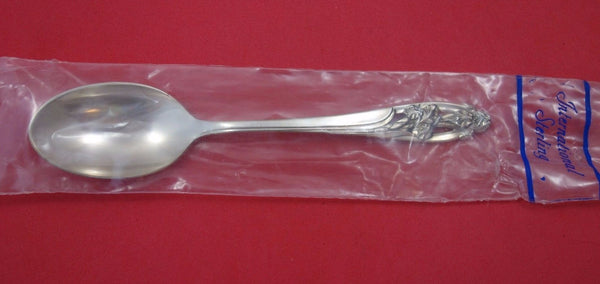 Silver Iris by International Sterling Silver Teaspoon 6" New