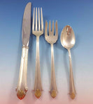 Edgemont Gold by Gorham Sterling Silver Flatware Set 8 Service 33 Pieces Dinner