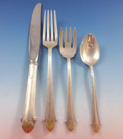 Edgemont Gold by Gorham Sterling Silver Flatware Set 8 Service 33 Pieces Dinner