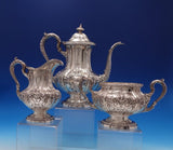 Louis XV by Reed and Barton Sterling Silver Coffee Set 3pc #712C (#7634)