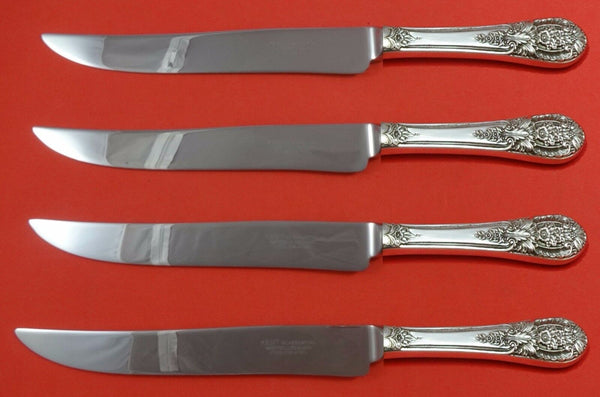 Crown Princess by International Sterling Steak Knife Set Texas Sized Custom