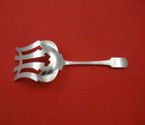 Norman Hammered by Shreve Sterling Silver Asparagus Fork w/ Bar Applied Mono "G"
