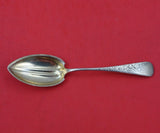 Antique Engraved #8 by Gorham Sterling Silver Sugar Spoon Gold Washed 6 1/4"