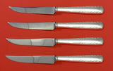 Camellia by Gorham Sterling Silver Steak Knife Set 4pc HHWS  Custom Made 8 3/4"
