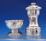 Windham by Tiffany and Co Sterling Silver Salt Dip Master and Pepper Mill #7976