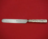 Lap Over Edge Acid Etched by Tiffany Sterling Silver Regular Knife Hibiscus