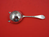 English Estate Sterling Silver Tea Strainer heavy Sheffield 1960 by E. Viners 6"