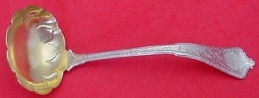 Persian by Tiffany and Co Sterling Silver Gravy Ladle Gold Washed Fluted 7 1/4"