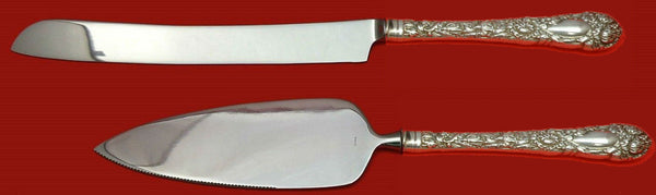 Chrysanthemum by Durgin Sterling Silver Wedding Cake Set Server 2pc Custom HHWS