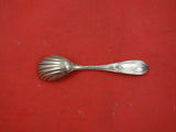 Olive by Newell Harding & Co Coin Silver Sugar Shell Boston c.1846 6 3/4"