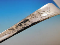 Lap Over Edge Acid Etched by Tiffany Sterling Silver Salad Serving Set GW 10 1/2