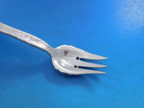 Lap Over Edge Acid Etched by Tiffany Sterling Pastry Fork with Gourds 6 1/4"