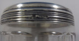 Christofle Sterling Silver Dresser Jar Set 3pc Two Round & One Square (#0747)