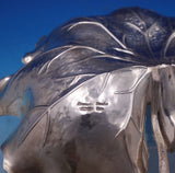 Buccellati Gianamaria Italian Sterling Silver Dish Maple Leaf 7 Point Box #7026