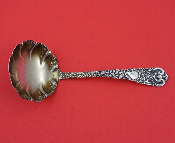 Dresden by Watrous Sterling Silver Gravy Ladle with Faint Gold Wash Fancy 6 5/8"