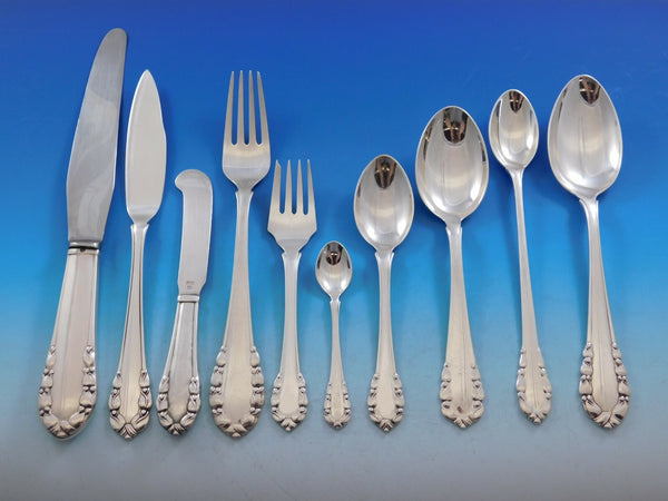 Lily of the Valley by Georg Jensen Sterling Silver Flatware Set Service 66 pcs