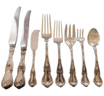 Dorothy Vernon by Whiting Sterling Silver Flatware Set 8 Service 68 pcs Dinner