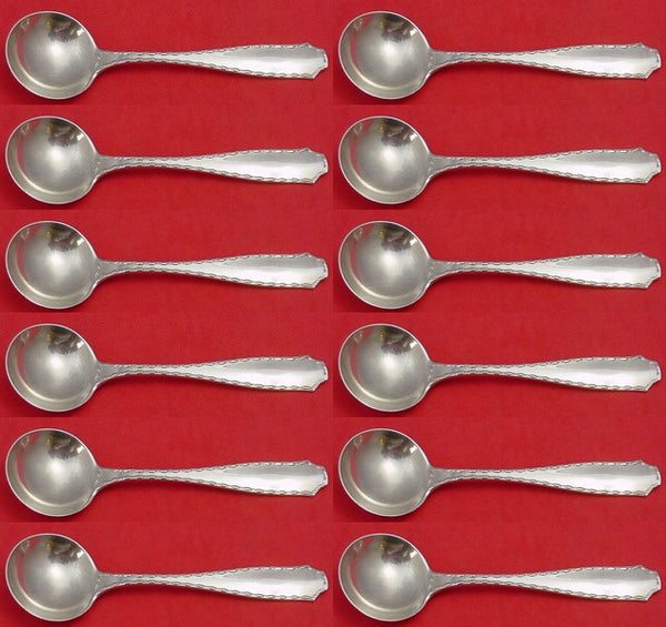 Marquise by Tiffany and Co Sterling Silver Bouillon Soup Spoon Set 12 pcs 5 3/8"