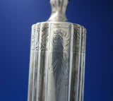 Victor Siedman Deco Style Sterling Silver Candlestick Pair #469X c.1925 (#5763)