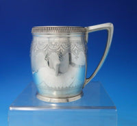 Bright-Cut Gorham Sterling Silver Drinking Cup #513 3 7/8" x 4 1/4" (#6266)