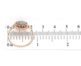 10k Rose Gold 5.10 Carat Genuine Natural Gold Vein Quartz Ring Size 9.25 #J6936