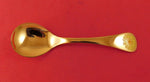 Georg Jensen Sterling Silver Annual Spoon Vermeil w/ Marigold Flower 1973 6"