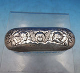 English Estate Sterling Silver and Cut Glass Dresser Box Cherubs c.1904 (#6752)