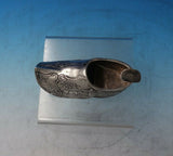 Dutch .830 Silver Ashtray Wooden Shoe Form Pastoral Scenes Cow Sheep (#6074)