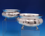 J. Tostrup Norwegian .830 Silver Serving Bowls Pair 4" x 7 1/2" 28 ozt. (#8270)