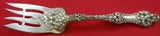 Old Orange Blossom by Alvin / Gorham Sterling Cold Meat Fork w/ bar & flowers 9"