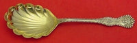 Charles II by Dominick and Haff Sterling Silver Berry Spoon Gold Washed 8 7/8"