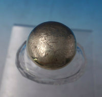 English Estate Sterling Silver and Glass Bottle London c.1914 4" Tall (#5597)
