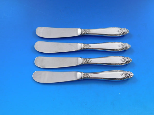Prelude by International Sterling Silver Butter Spreader HH Paddle Set 4 pieces