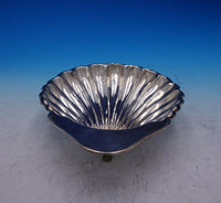 Sterling Silver Bowl Shell Shaped with Applied Feet 2" Tall x 9 1/2" (#3836)