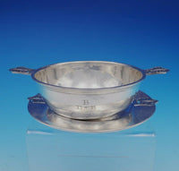 McAuliffe and Hadley Sterling SIlver Child's Bowl / Dip Dish with Plate (#3507)