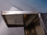 Silver Tobacco / Snuff Box Chased Engraved w/ Niello Dancing Scene (#7210)