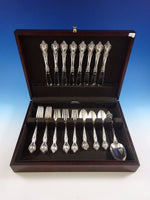 Delacourt by Lunt Sterling Silver Flatware Service For 8 Set 33 Pieces