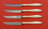 White Paisley by Gorham Sterling Silver Steak Knife Set 4pc HHWS Custom 8 1/2"