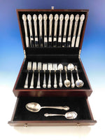 Brocade by International Sterling Silver Flatware Set 12 Service 62 pcs Dinner