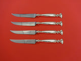 Romance of the Sea Wallace Sterling Silver Steak Knife Set 4pc WS Custom 8 3/8"