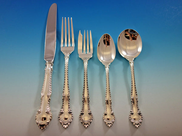 English Gadroon by Gorham Sterling Silver Flatware Set for 8 Service 40 pieces