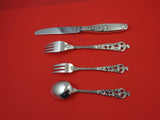 Dobbel Rokokko by Brodrene Lohne Norwegian Sterling Silver Regular 4-pc Setting